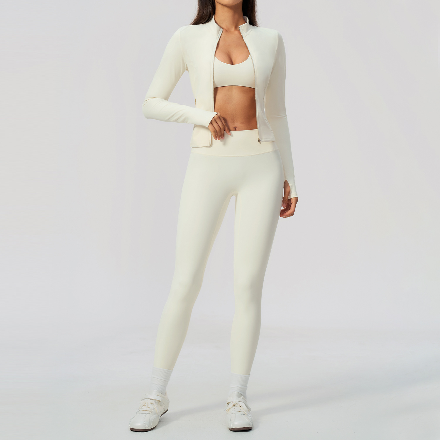 Women 2/3Pcs Yoga Set Zip Up T - Crossfit Workout With Equipment review and price