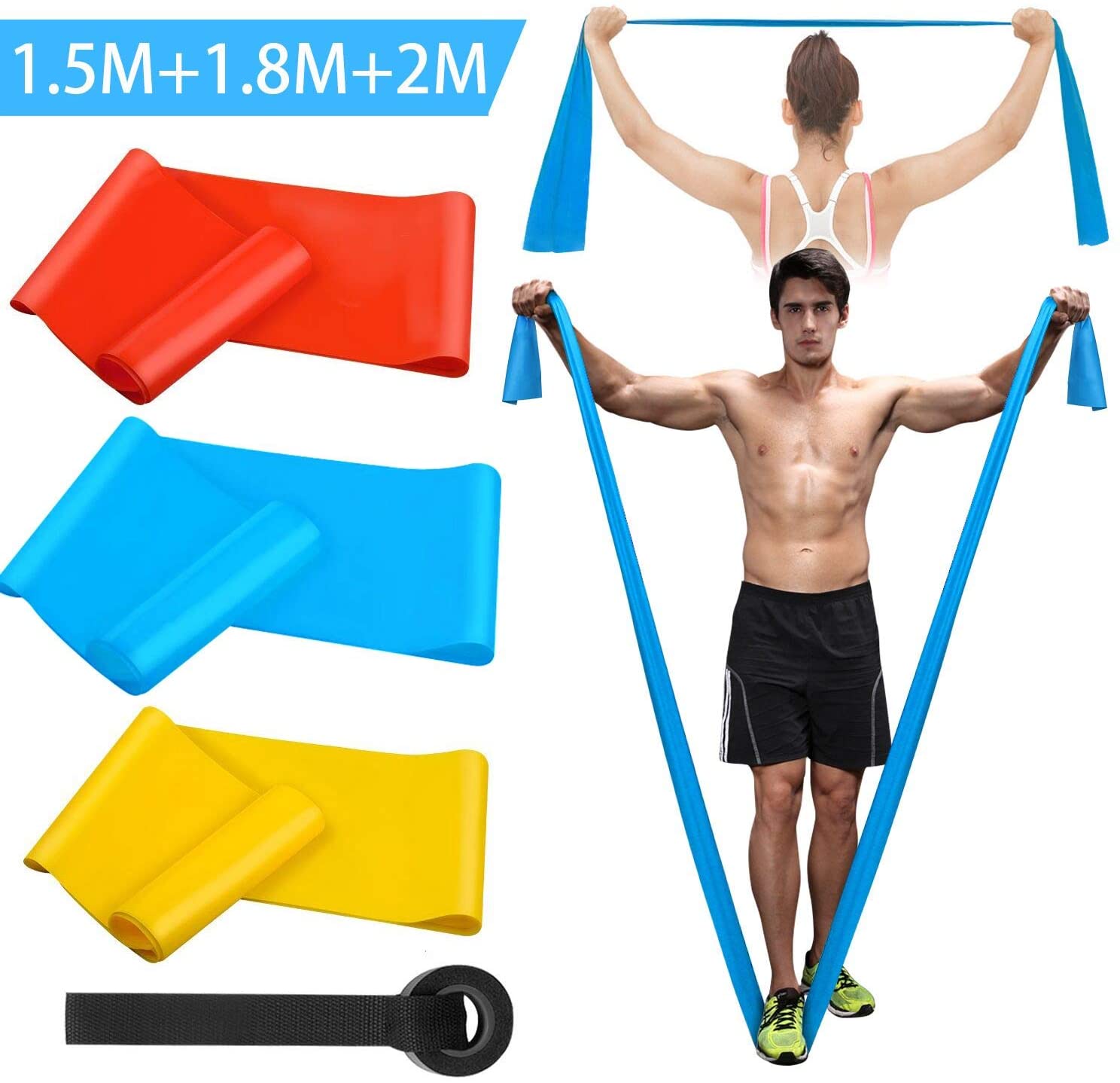 Elastic Fitness Bands 3Pcs Res - Crossfit Accessories review and price