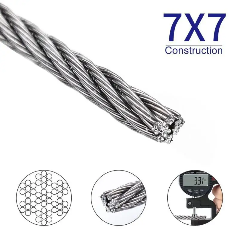 7x7 Stainless Steel Wire Rope  - Crossfit Lifting review and price