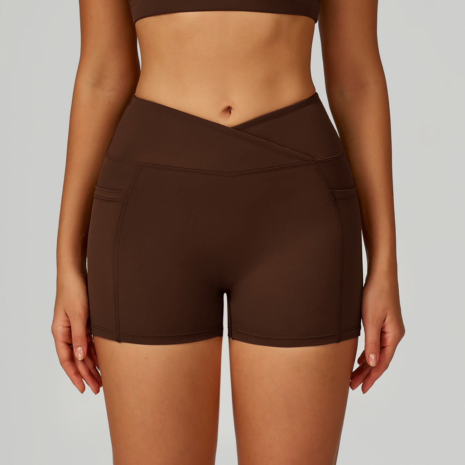 Cross Waist Head Yoga Shorts H - Crossfit Workout With Equipment review and price