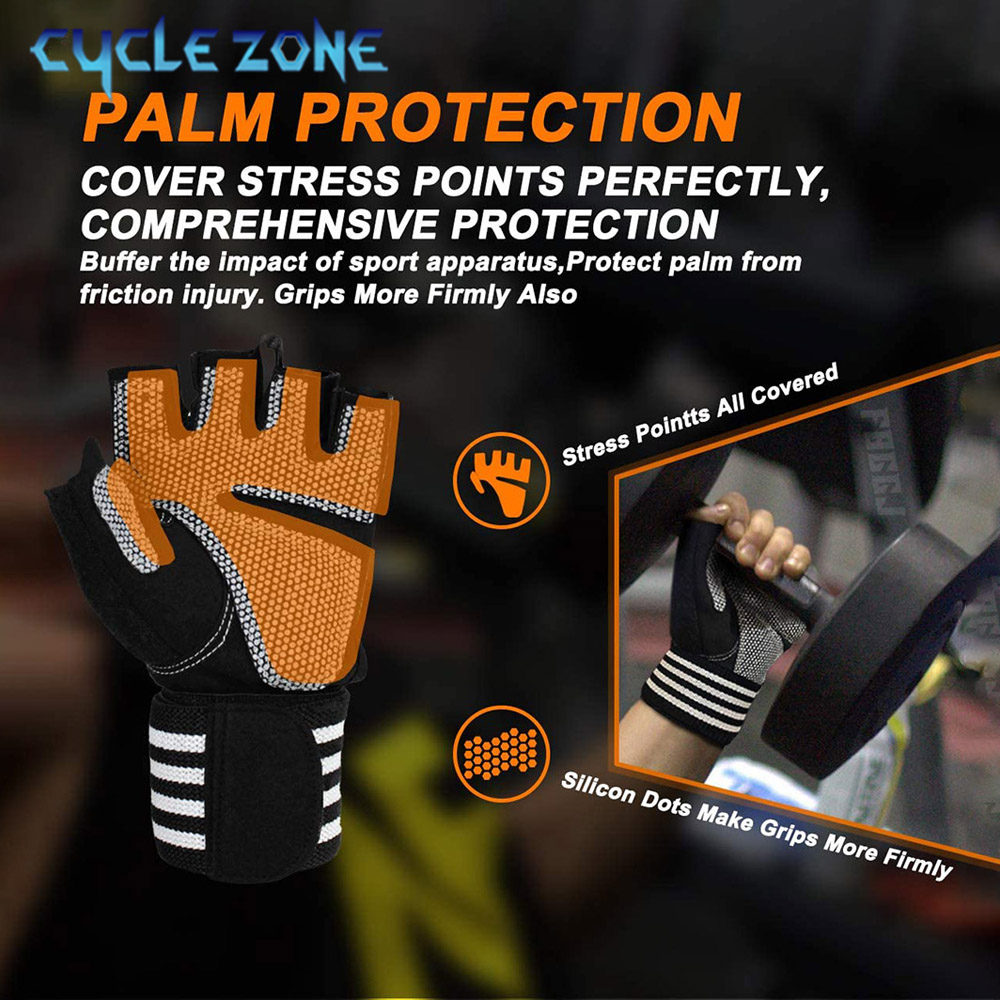 1 Pair Half Finger Gym Fitness - Crossfit Workout With Equipment review and price