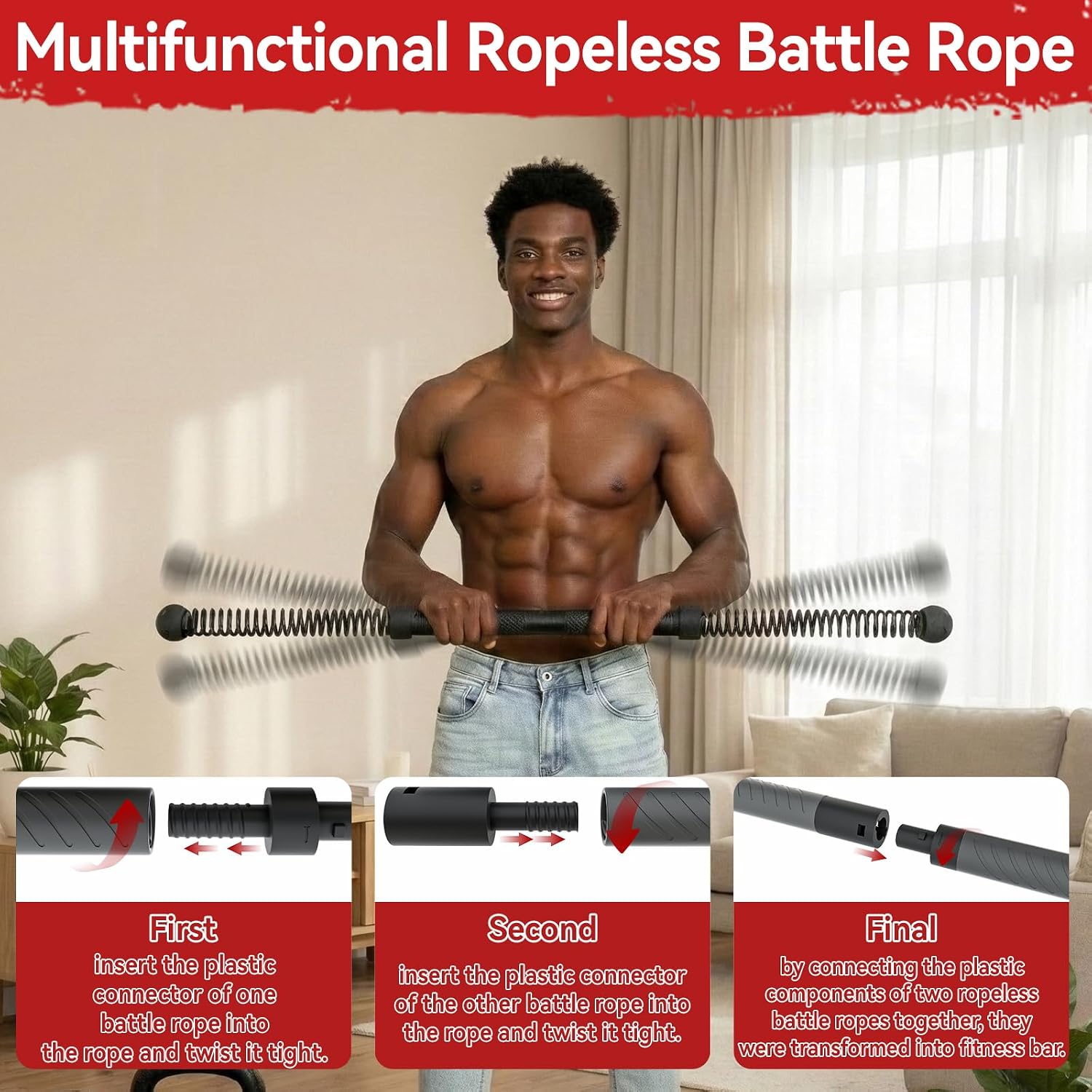 2-in-1 Upgraded Cordless Battl - Crossfit Workout With Equipment review and price