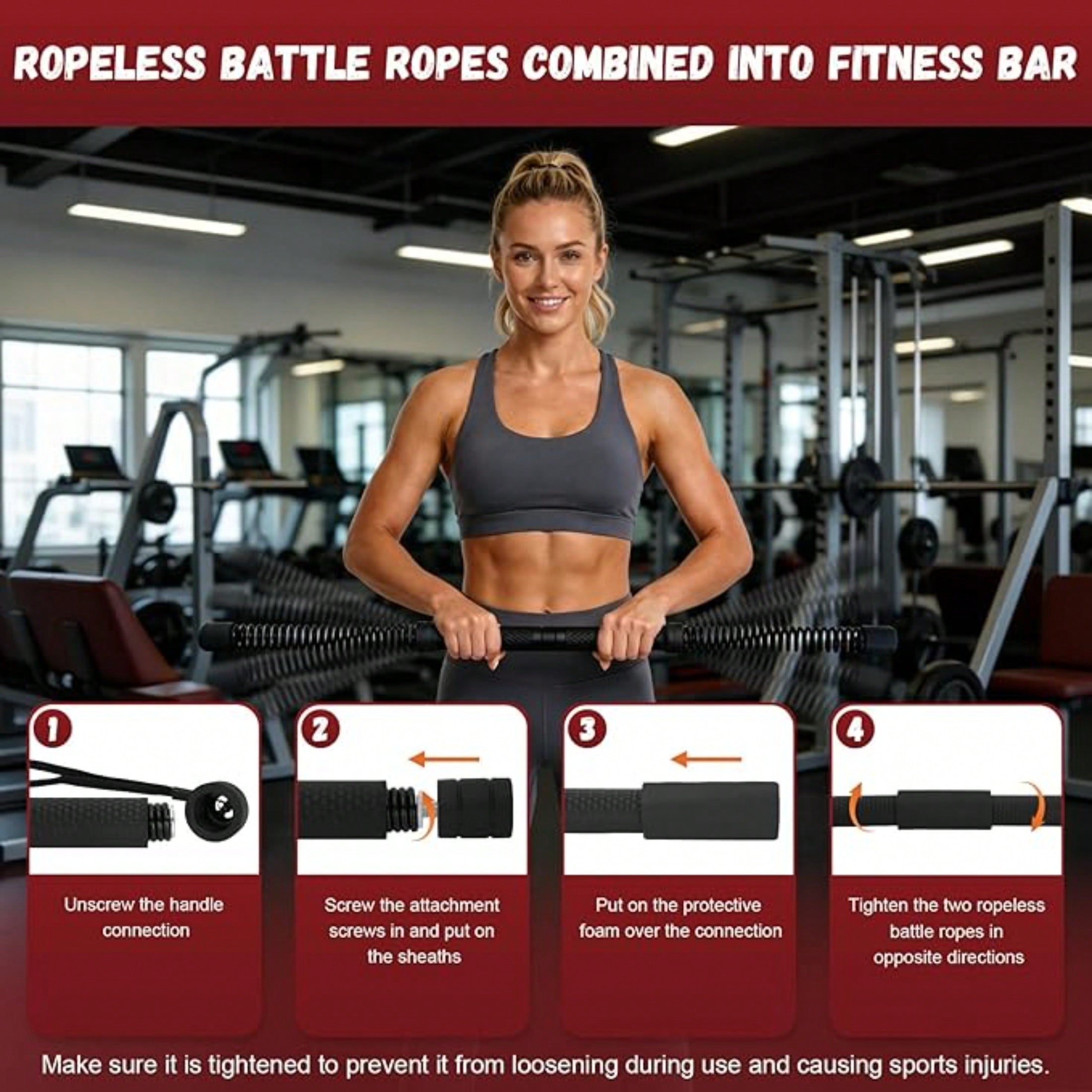 2-in-1 Upgraded Cordless Battl - Crossfit Workout With Equipment review and price