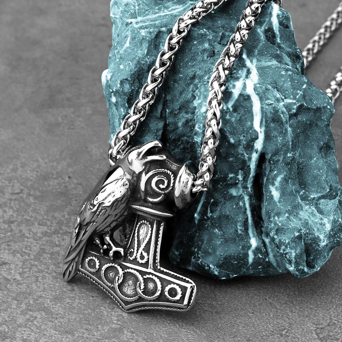 Nordic Odin Raven Thor Hammer  - Battle Rope Anchor review and price