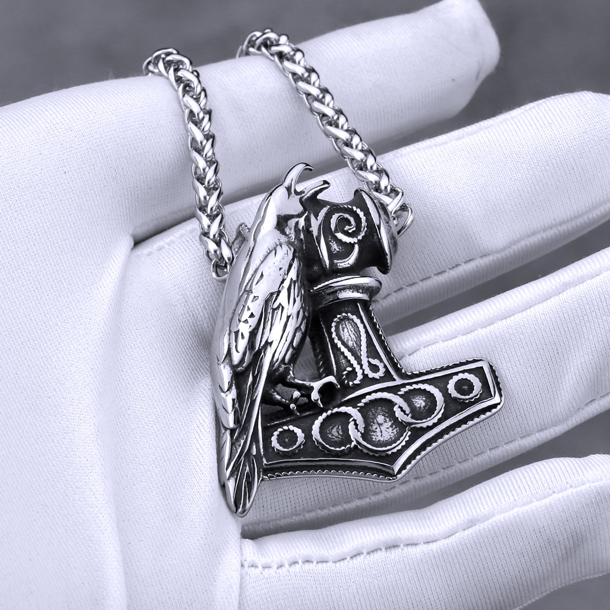 Nordic Odin Raven Thor Hammer  - Battle Rope Anchor review and price